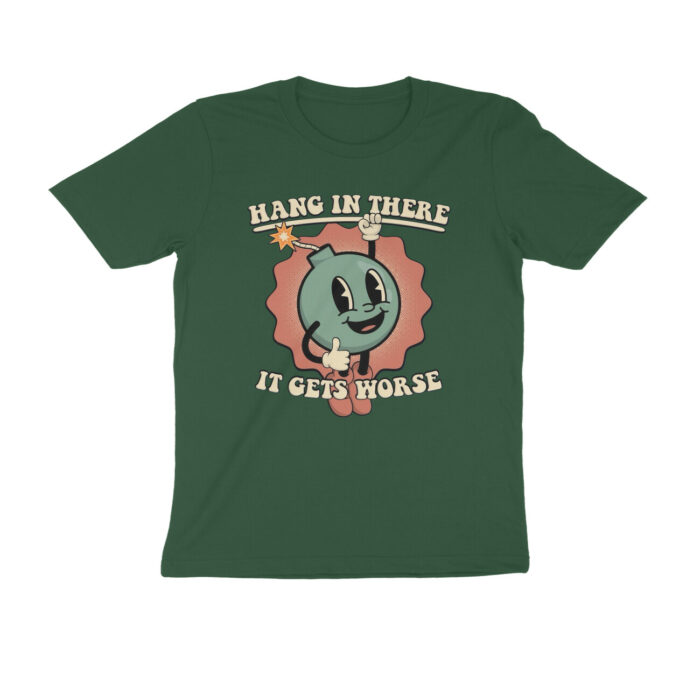 retro funny t shirt | hang in there