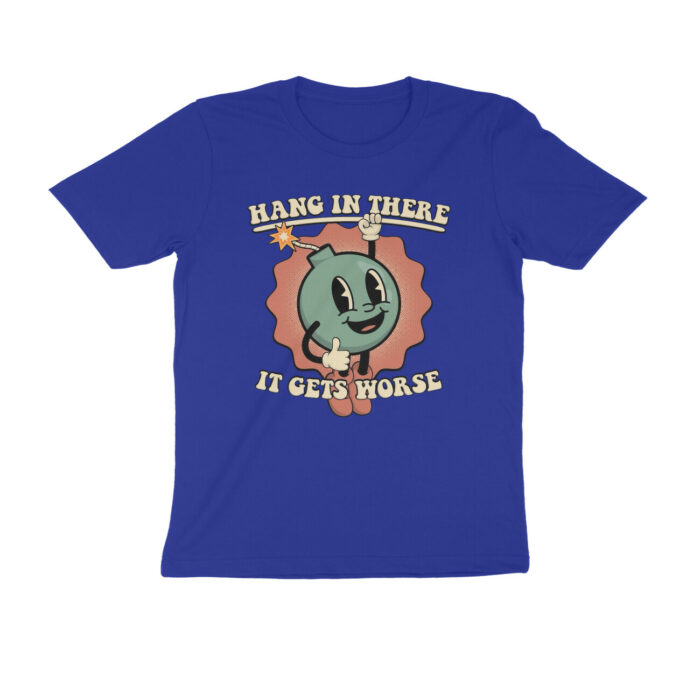 retro funny t shirt | hang in there