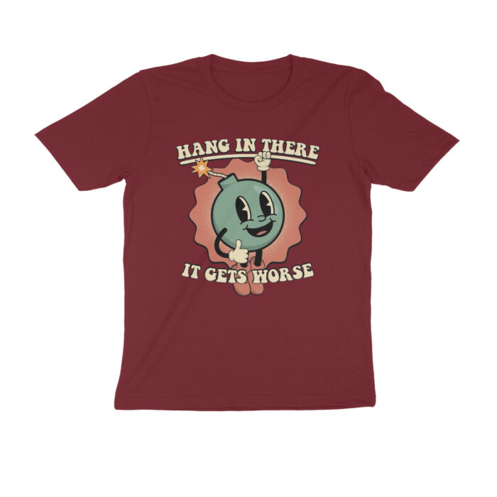 retro funny t shirt | hang in there