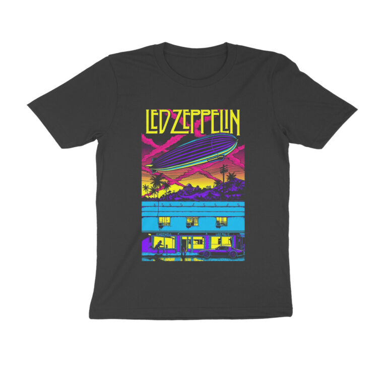 led zeppelin t shirt | vintage neon art