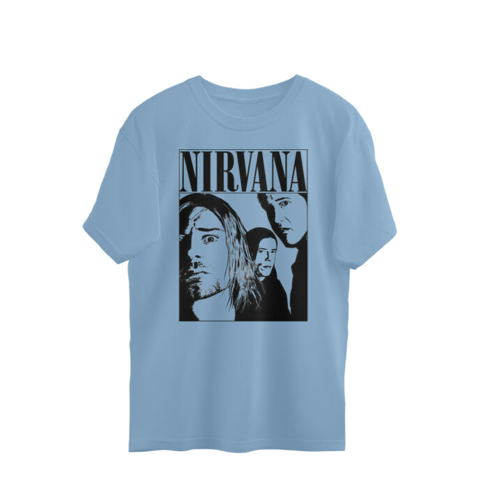 nirvana oversized t shirt | band members