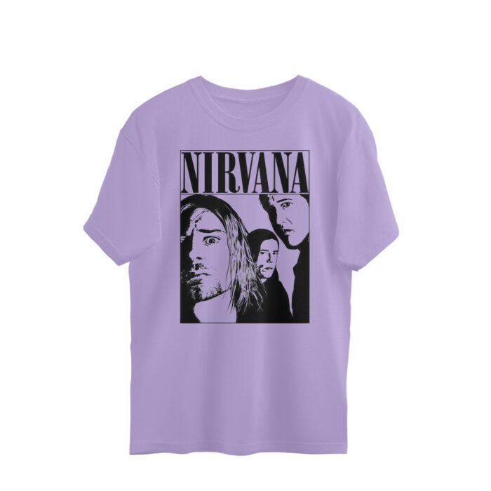 nirvana oversized t shirt | band members