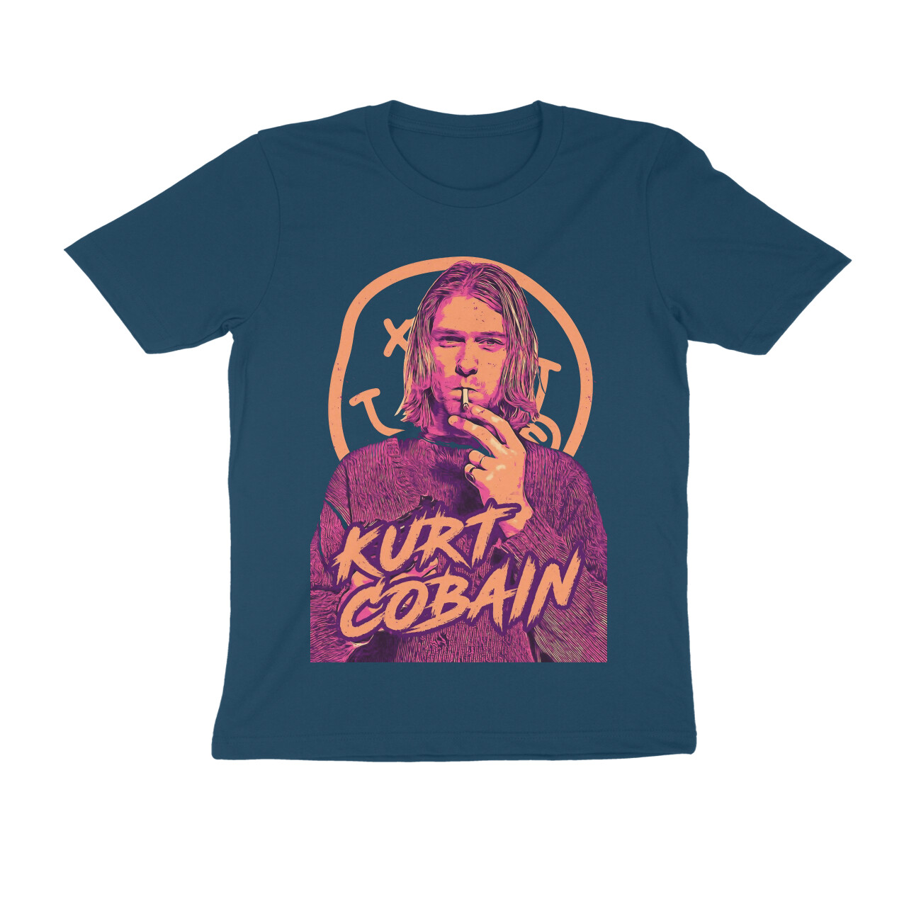 front-657b88d4c6e2c-Navy_Blue_S_Men_Round.jpg nirvana t shirt | kurt cobain (jumbo print)