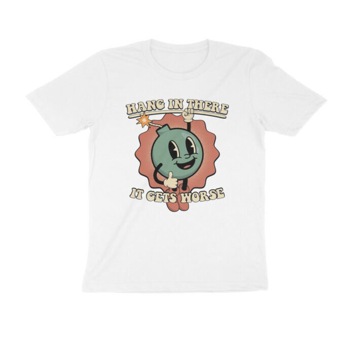 retro funny t shirt | hang in there