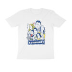 community t shirt | caricature