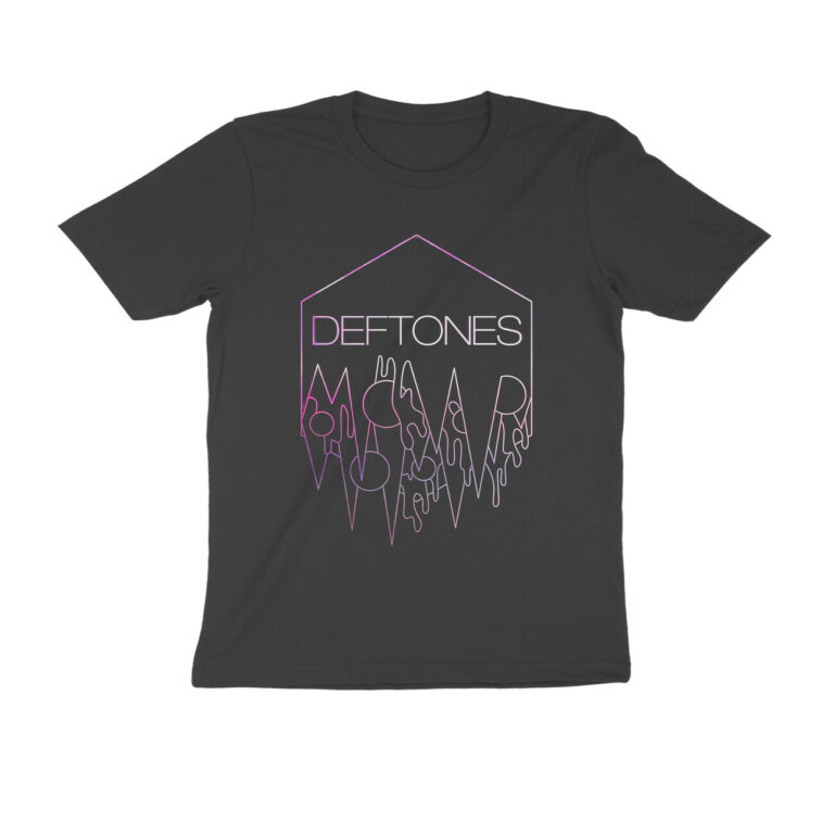 deftones t shirt | neon line art