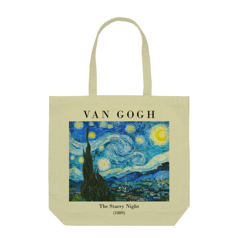 van gogh starry night tote bag