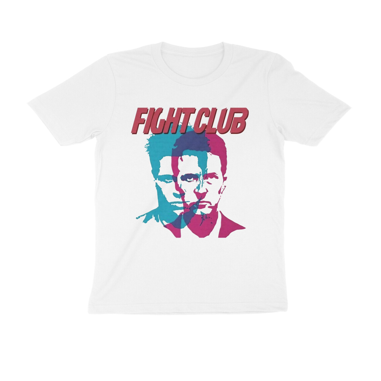Fight Club TShirt Pink and Blue Wittee