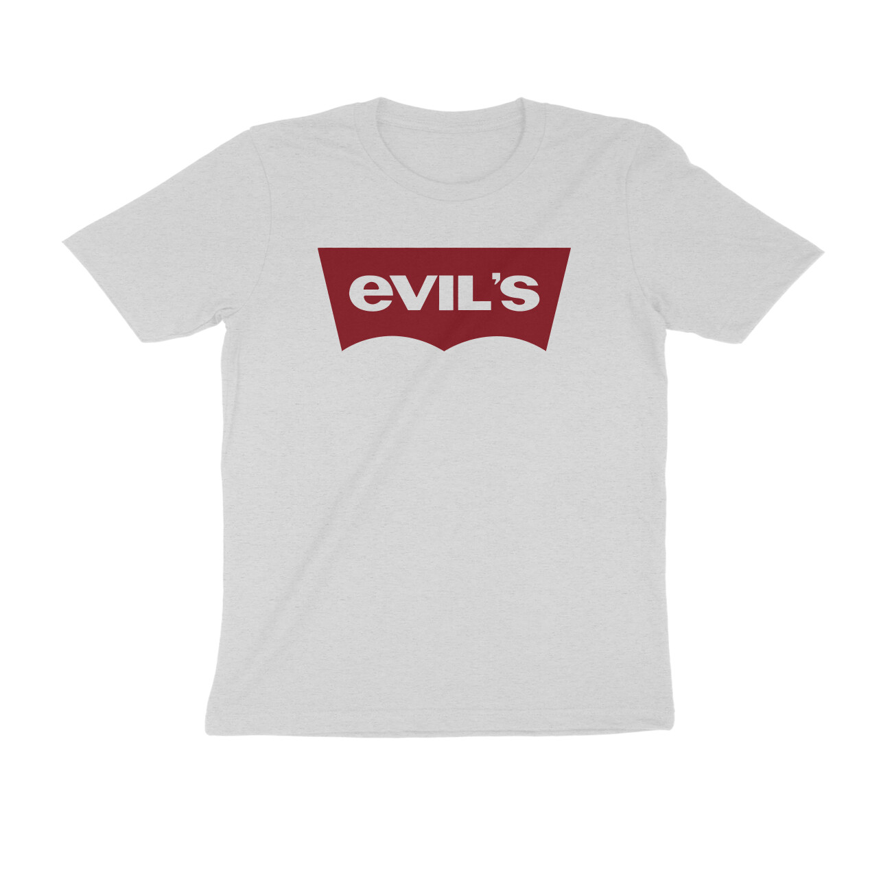 front-659c6d9ba656f-Melange_Grey_S_Men_Round.jpg twisted logo t shirt | evil's