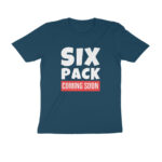 six pack coming soon t shirt (customized)