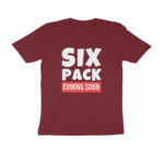 six pack coming soon t shirt (customized)