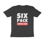 six pack coming soon t shirt (customized)