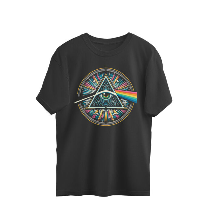 pink floyd oversized t shirt | illuminati