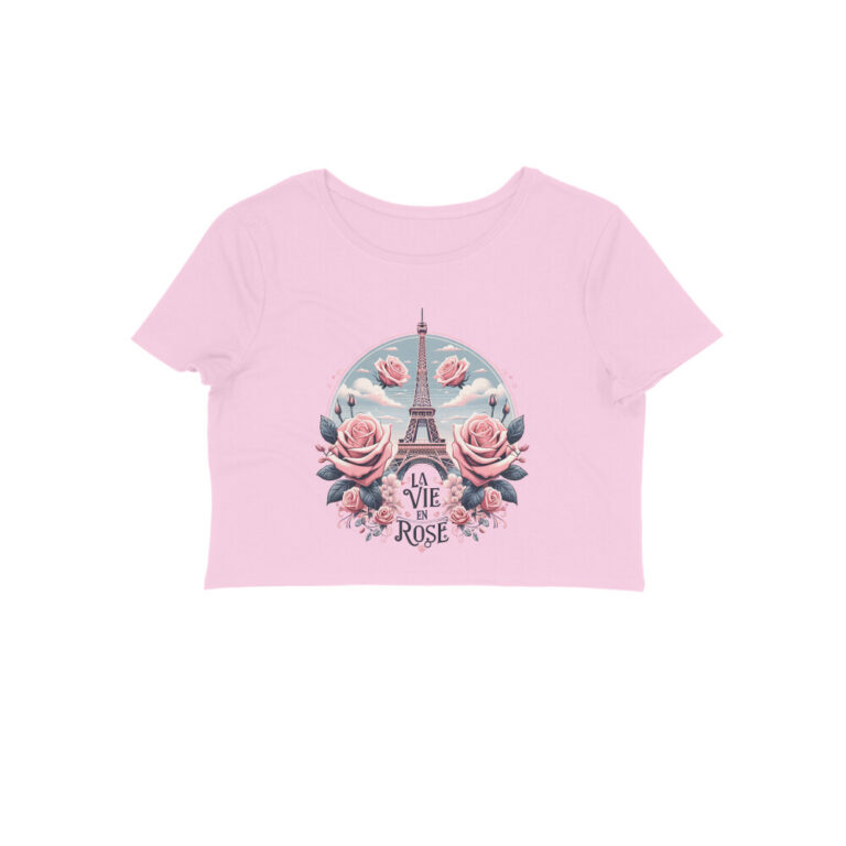 la vie en rose crop top