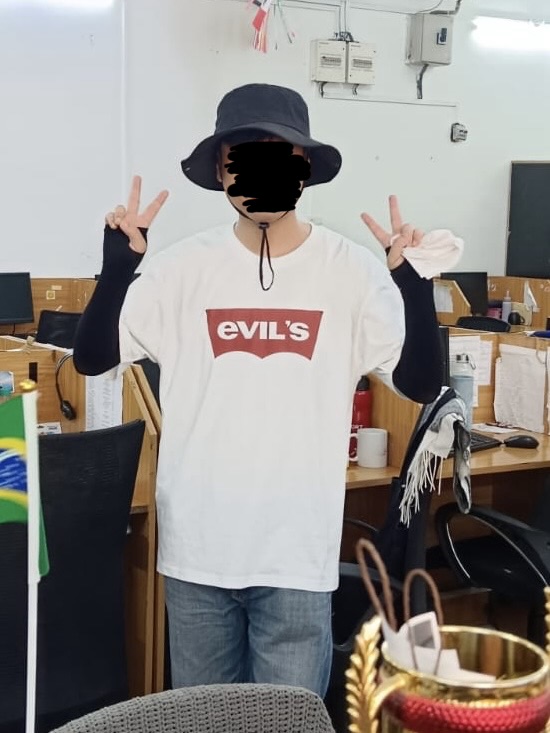 Click to view full screen twisted logo oversized t shirt | evils