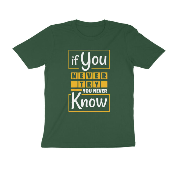 never try never know t shirt