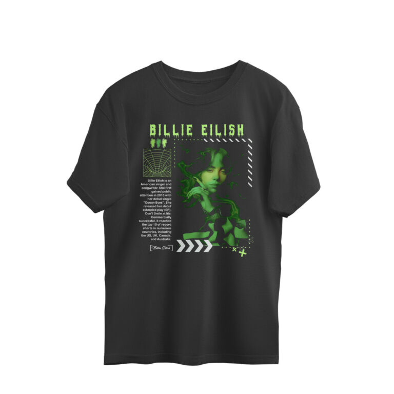 billie eilish oversized t shirt | trippy design