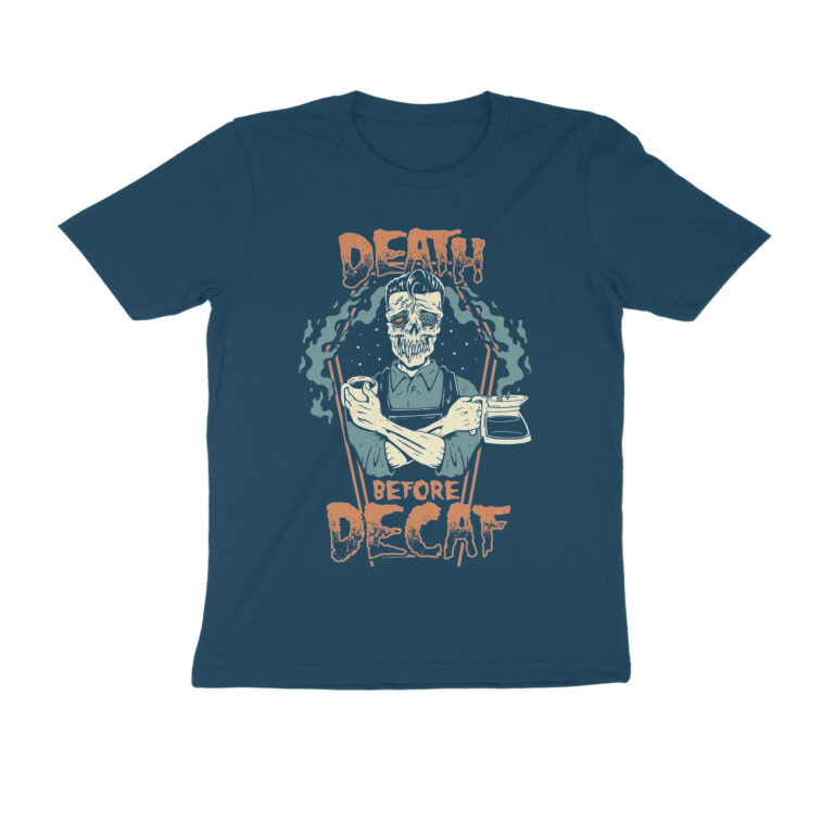 coffee lover t shirt | death before decaf