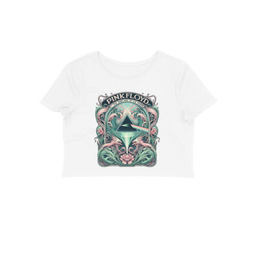 pink floyd crop top | art nouveau