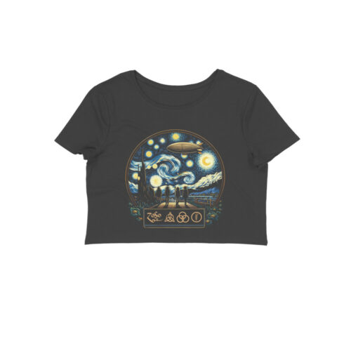 led zeppelin crop top | starry night