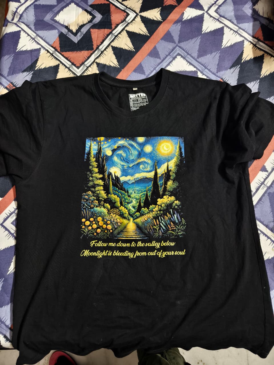 Click to view full screen porcupine tree oversized t shirt | van gogh lazarus