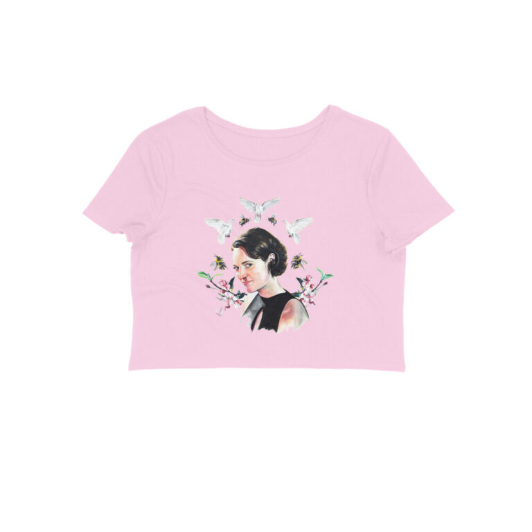 fleabag crop top | watercolor portrait