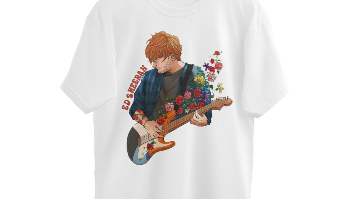 Ed Sheeran Oversized T-shirt Aesthetic Guitar Wittee
