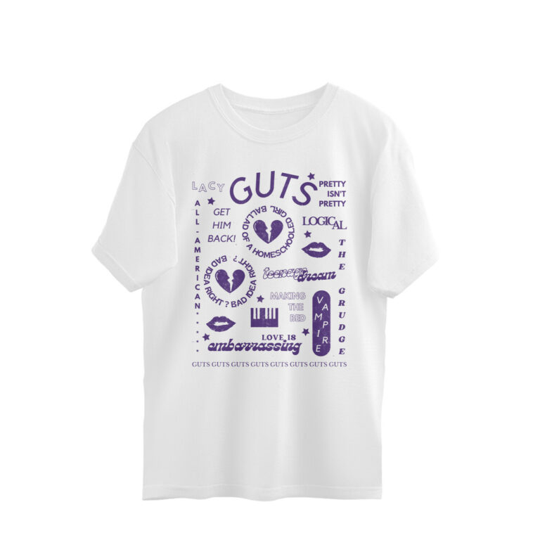 olivia rodrigo oversized t shirt | guts collage