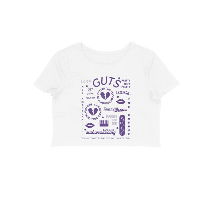 olivia rodrigo crop top | guts album collage