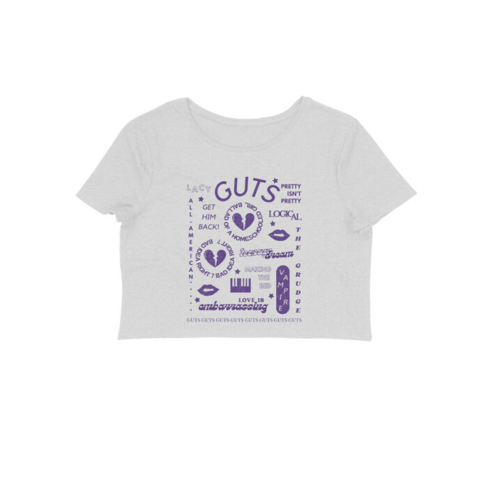 olivia rodrigo crop top | guts album collage