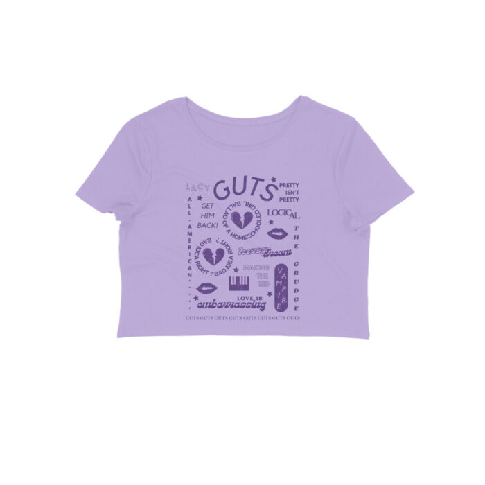 olivia rodrigo crop top | guts album collage