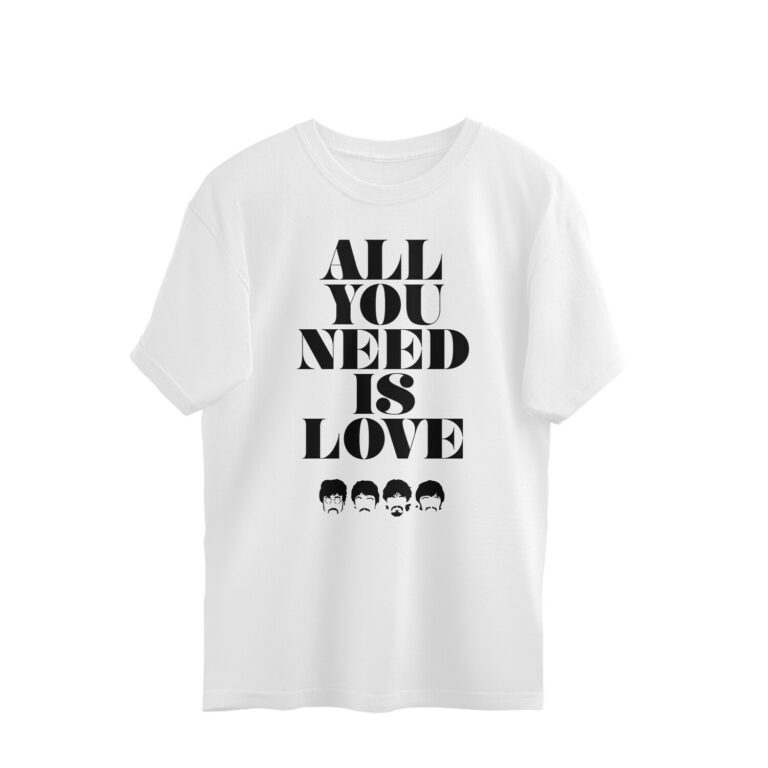 the beatles oversized t shirt | all you need is love
