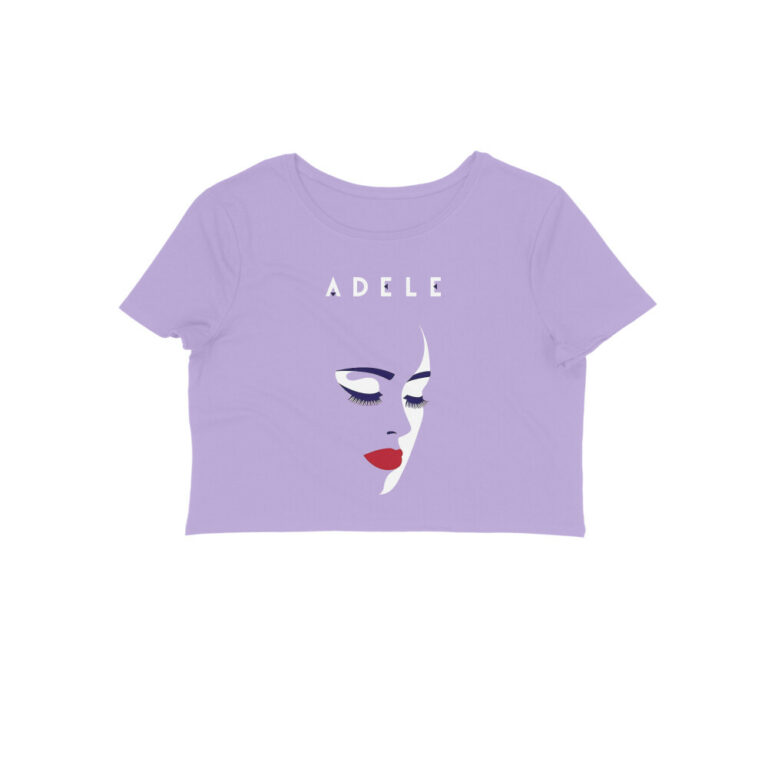 adele crop top | eye lashes portrait