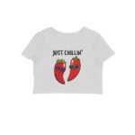 cool funny crop top | just chillin