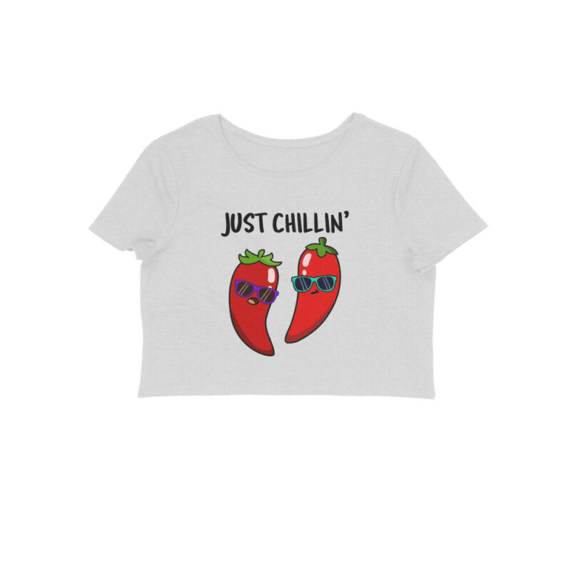 cool funny crop top | just chillin