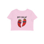 cool funny crop top | just chillin