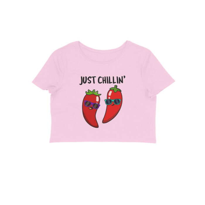 cool funny crop top | just chillin