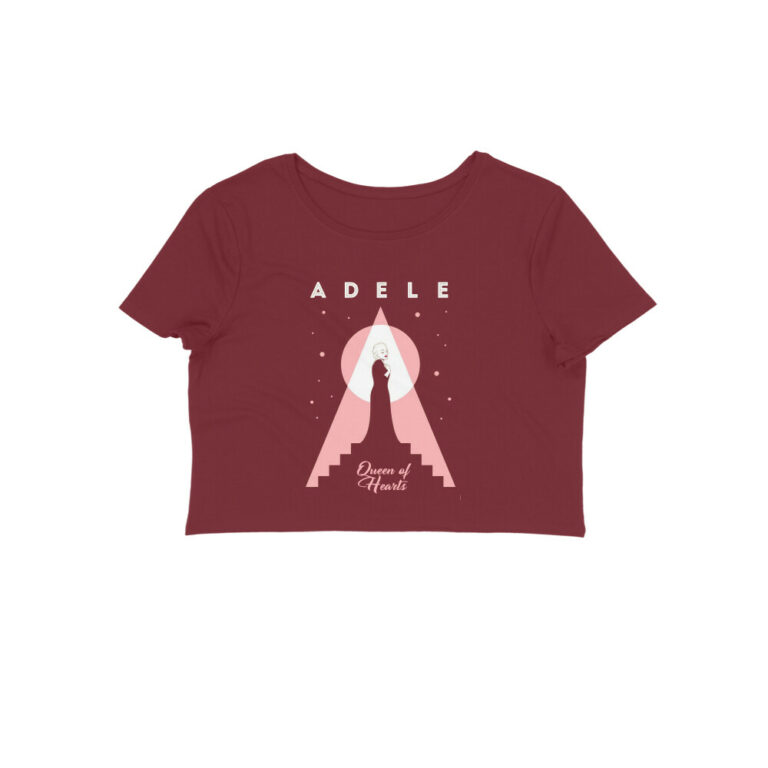 adele crop top | queen of hearts