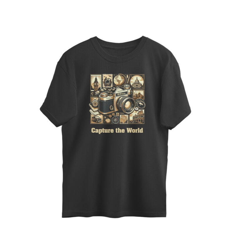 photography oversized t shirt | capture the world