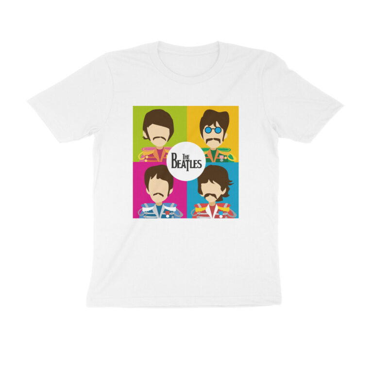 the beatles t shirt | colorful caricature