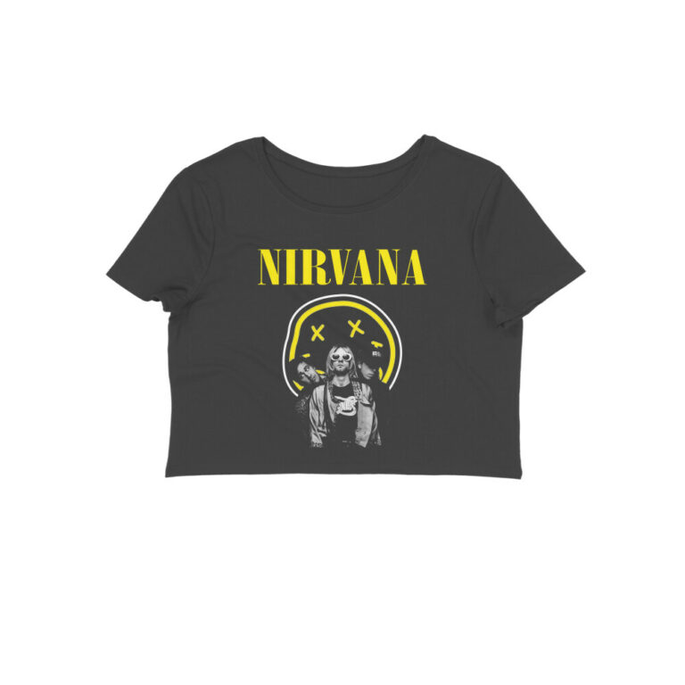 nirvana crop top | band members