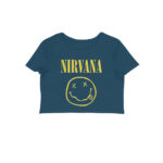 nirvana crop top | smiley face