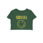 nirvana crop top | smiley face