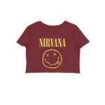 nirvana crop top | smiley face