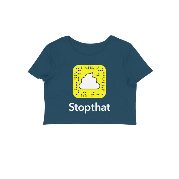 funny logo crop top | snapchat, stopthat