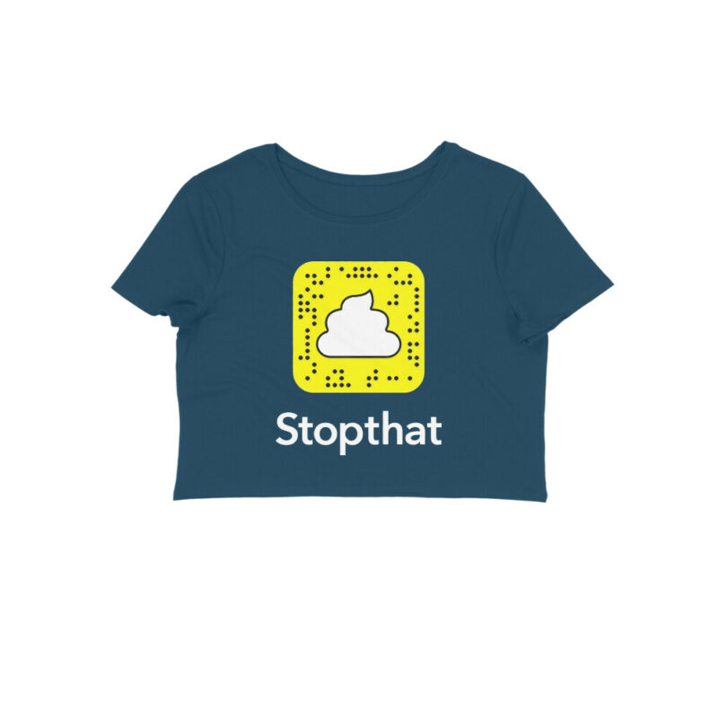 funny logo crop top | snapchat, stopthat