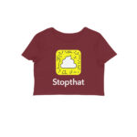 funny logo crop top | snapchat, stopthat
