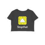 funny logo crop top | snapchat, stopthat