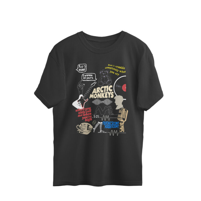 arctic monkeys oversized t shirt | song collage
