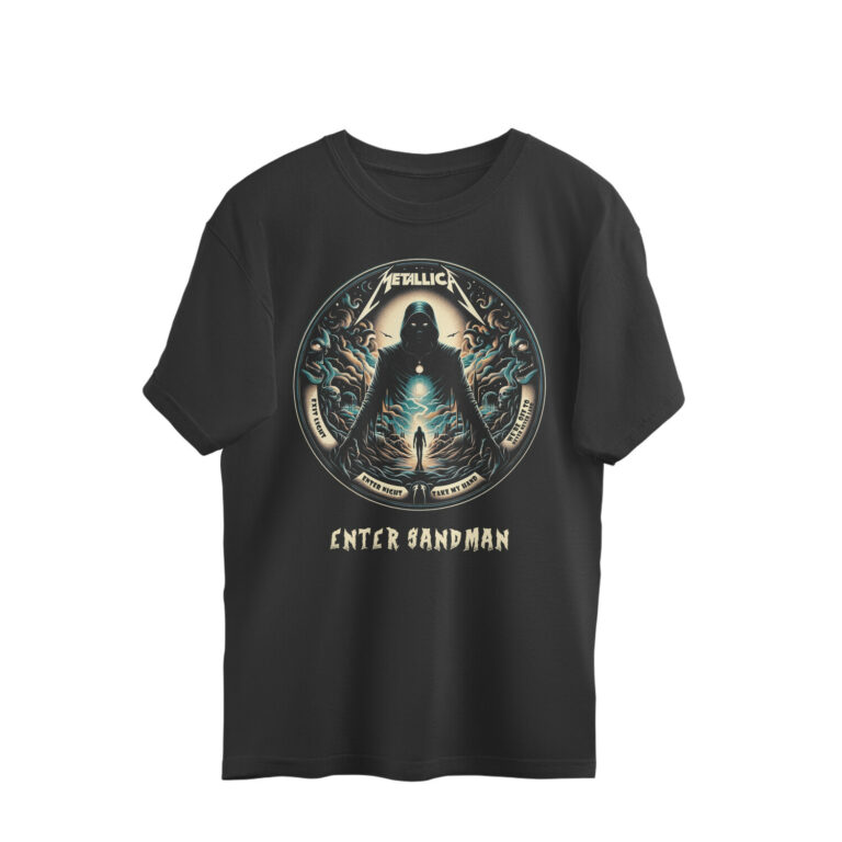 metallica oversized t shirt | enter sandman